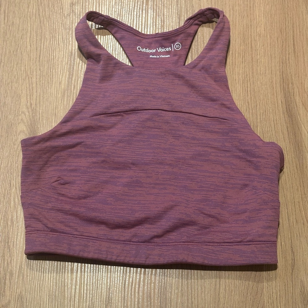 Outdoor Voices Purple Sports Bra